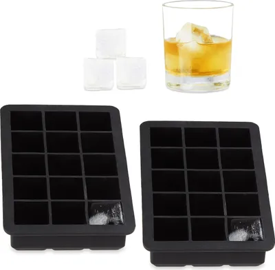 Produktbild von relaxdays 2 x Eiswürfelform Silikon 2,5 cm