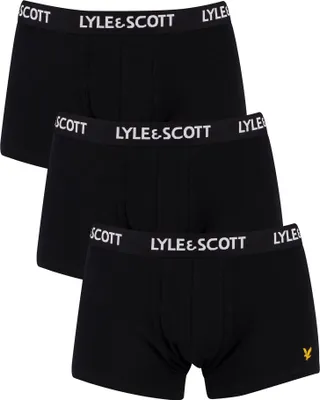 Produktbild von Lyle & Scott Herren 3 Packungsstämme, Schwarz M