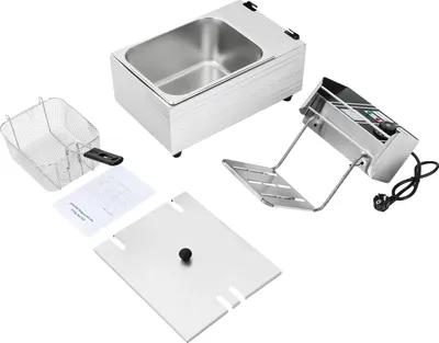 Obrázek produktu pro Fritéza, výkon 2500 W, objem 6 l, stříbrná