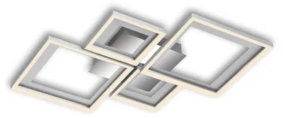 Produktbild von Briloner Leuchten FRAME - Wand-& Deckenleuchte - 3727019 - Stufenweise dimmbar - 3000K warmweiß - Memoryfunktion - Schwenkbar - 53 x 53 x 7,5 cm