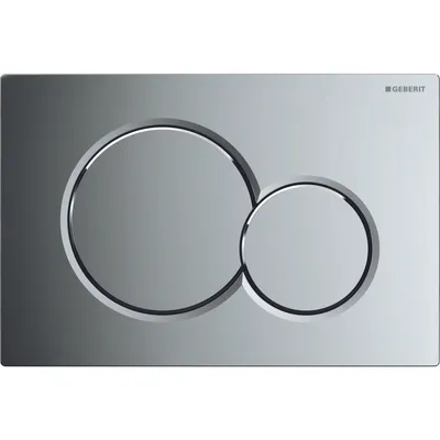 Image de Geberit Sigma01 plaque de déclenchement, devant, chromé brillant, rond