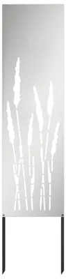 Zdjęcie produktu dla vidaXL Parawan ogrodowy płócienny srebrny 32 x 140 cm Stal ocynkowana