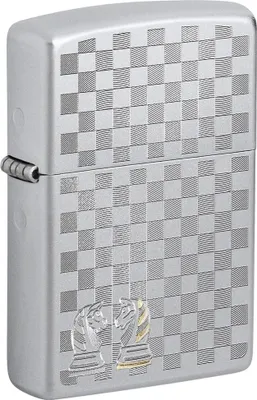 Produktbild von Zippo Benzin-Feuerzeug satin finish TT Chess, 600075865 unbefüllt