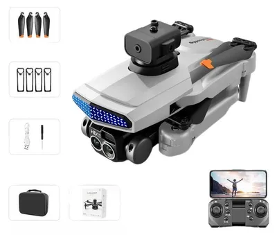 Image de Drone Zimilo Air avec double caméra, système d'évitement d'obstacles à 540°, FPV WiFi, batterie de 1 800 mAh, autonomie de vol de 15 minutes,via application, livré avec 2 batteries, gris