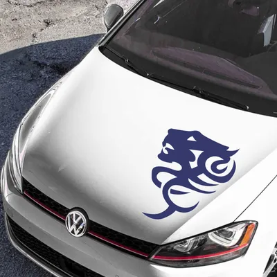 Produktbild von Aufkleber - Autoaufkleber "TigerTribal" 40cm x 28cm königsblau - Tuning Carystyling Heckscheibe Auto