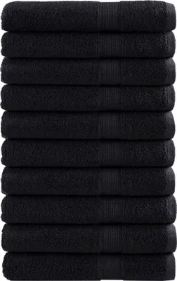 Obrázok produktu pre Prémiové uteráky SOLUND 10 ks čierne 100x200cm 600 g/m2
