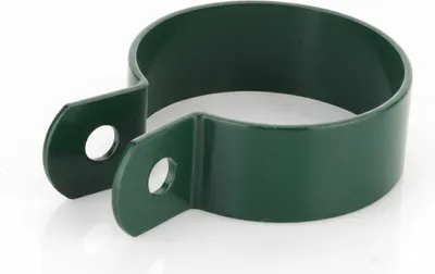 Immagine prodotto di LogistSystem Morsetto terminale rotondo da 60 mm - Verde Morsetto per pali di recinzione - Fissaggio di pannelli di rete - Morsetti per recinzione Morsetto per tutore Morsetto per palo