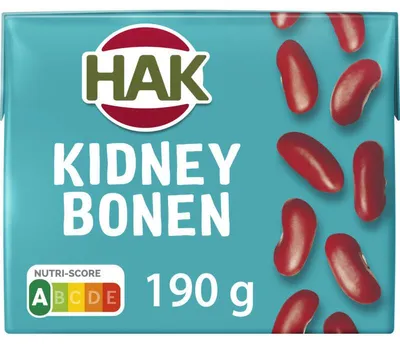 Produktbild von Hak Kidneybohnen 190g – Vorkochte Kidneybohnen in wiederverschließbarer Dose