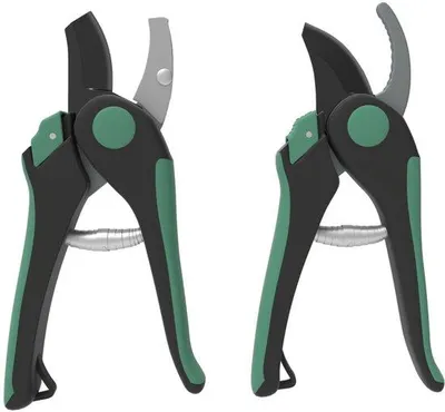 Image de Ensemble d'outils de jardinage en métal à lame courbe, 2 pièces