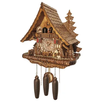 Produktbild von Engstler - 4991/8 MT - Kuckucksuhr - 8-Tage-Kettenzugwerk - Nussbaum