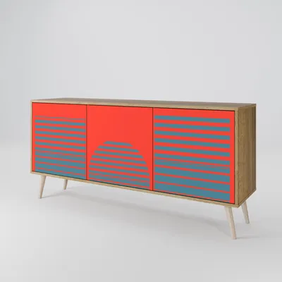 A product shot of a sideboard against a white background.