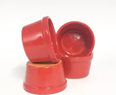 Obrázok produktu pre Ramequin na suflé Priemer 9,5 cm farba červená - sada 4 ks