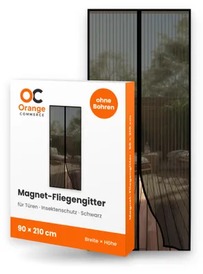 Produktbild von Fliegengitter Magnet Tür Insektenschutz Magnetvorhang Moskitonetz ohne bohren 90x210cm