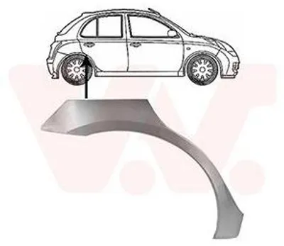 Produktbild von VAN WEZEL Seitenwand Reparaturblech für NISSAN MICRA III (K12)