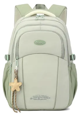 Produktbild von Schulrucksack Mädchen Teenager Grün Wasserabweisend 32x16x46cm Laptopfach