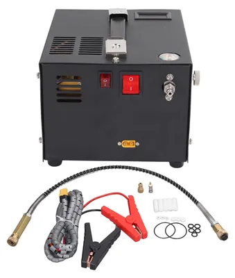 Zdjęcie produktu dla Przenośna sprężarka powietrza 4500 psi, 30 MPa, 12 V, pompa wysokociśnieniowa, bezolejowa, do zbiorników do paintballa