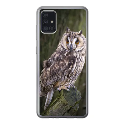 Produktbild von MuchoWow® Handyhülle Schutzhülle Hülle für Samsung Galaxy A52 5G Eule - Nahaufnahme - Baum Silikon Softcase Handy Hülle - Umschlag