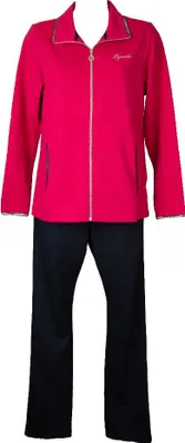 Zdjęcie produktu dla Damska bluza dresowa DYNAMIC F.LLI CAMPAGNOLO, letnia, na zapinanie na zamek błyskawiczny, spodnie z elastycznym paskiem, nr katalogowy 8E76256, rozmiar L, 35% bawełna, 65% poliester