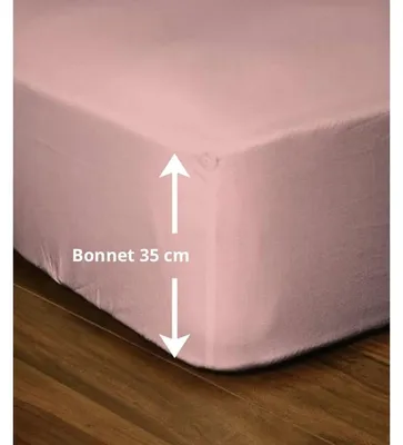 Image de Cearceaf cu élastique, Lovely Home, 180x200+35 cm, rose