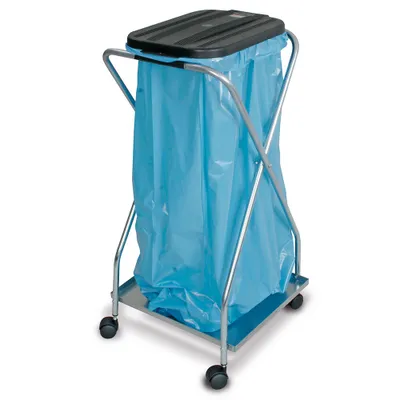 Produktbild von BRB Müllsackständer mit Rollen, für 70-120L Säcke (schwarz, einfach)