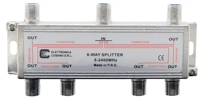 Produktbild von 6633 - Splitter/6-Wege-Verteiler für Tv/Sat