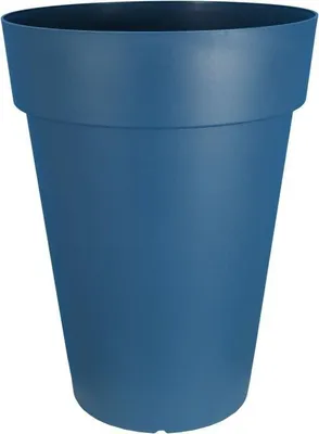 Image de Pot de fleurs RIVIERA SOLEILLA haut, Plastique, H65 x D49 cm, Bleu