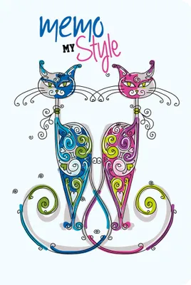Produktbild von RNK Notizbuch Cats liniert 64 Seiten 11x17cm