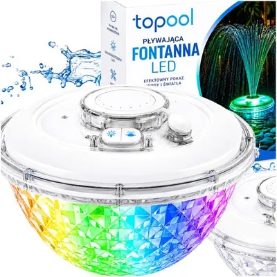 Produktbild von Topool CT507 Schwimmende LED Fontäne für Pool & Teich – Wasserbeleuchtung