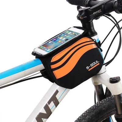 Productafbeelding van Waterdichte fietsendrager - Fietsendrager - Oranje - Draagvermogen: 15 kg