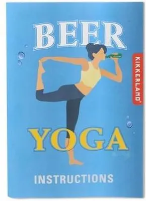 Produktbild von Partyspiel Bier-Yoga mit echten Yogaübungen und Bier, in Bierdosen-Verpackung