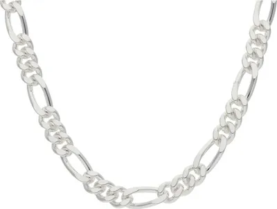 Produktbild von Figarokette Silber 925 diamantiert JL50-05-0058 JuwelmaLux 50 cm