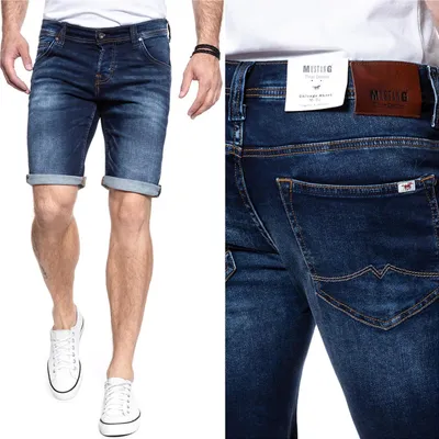 Produktbild von MUSTANG Herren, Shorts CHICAGO SHORT, Regular fit, W36, Blau, kurze, hosen,