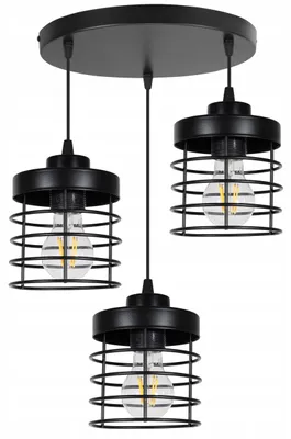 Obrázek produktu pro Stropní Závěsná Lampy Loft Lustrové Svítidlo Drátové Led