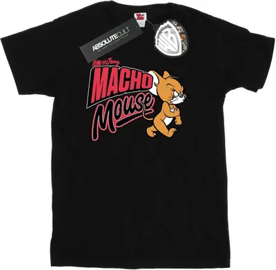 Produktbild von Tom And Jerry - "Macho Mouse" T-Shirt für Herren BI52094 (M) (Schwarz)