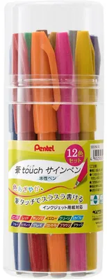 Produktbild von Pentel Pen Touch SES15C-12 Filzstift-Set, 12 Farben