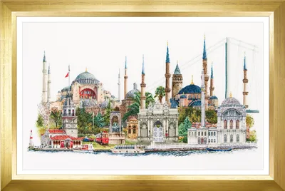 Produktbild von Thea Gouverneur Kreuzstich-Set 'Istanbul Aida', 79x50cm