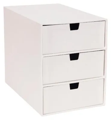 Produktbild von INGRID Schubladenbox 3 Fächer - Weiss
