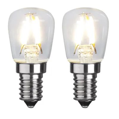 Image de Lampe LED E14 ST26 2-pack claire 1,3W 2700K 110 lumens
