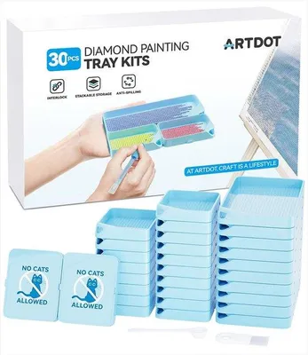 Immagine prodotto di Cartellini blu impilabili a forma di diamante, 30 pezzi, per adulti