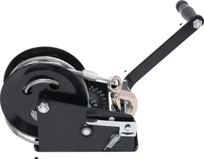 Obrázek produktu pro Ruční naviják, nosnost 1587 kg, ergonomický design, černý, kabel 10 m