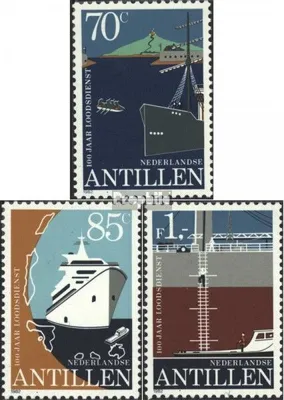 Produktbild von Briefmarken Niederländische Antillen 1982 Mi 460-462 (kompl.Ausg.) postfrisch Lotsendienst