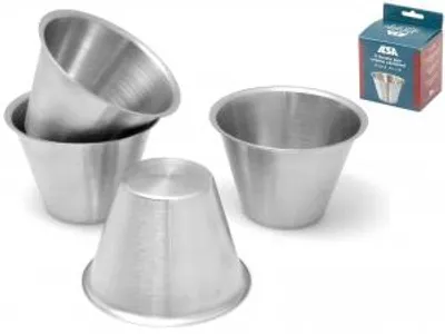 Immagine prodotto di ILSA Set 4 Cremcaramel Inox 18/10 Cm8
