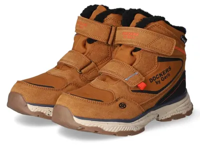 Imagen del producto de Botas de invierno Dockers de Gerli Burschen, color marrón, confeccionadas en textil y sintético. Talla: 37
