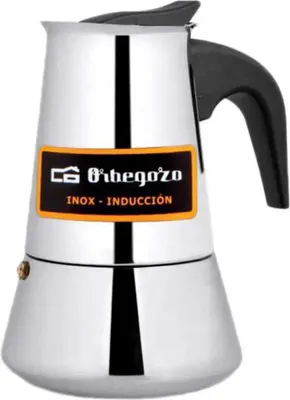 Produktbild von Orbegozo KFI 260, Mokka-Kanne, Schwarz, Edelstahl, Edelstahl, 2 Tassen, 1 Stück(e)