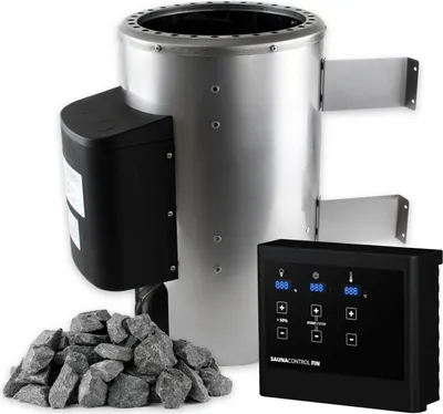 Produktbild von Suleno Saunaofen OULU 3,6 kW 230V Edelstahl - Saunaofen + Steuerung extern DH864