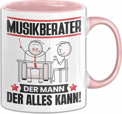 Produktbild von Musikberater Tasse Geschenk für Musikberater Der Mann Der Alles Kann Geschenkidee zum Geburtstag (Rosa)