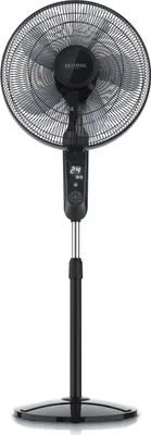 Produktbild von Brandson Standventilator 45,5cm Ø, DC, leise, Fernbedienung, energiesparend, Oszillation, 25 Stufen, schwarz