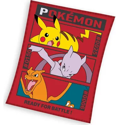 Imagen del producto de Manta para niños Pokémon Liga Índigo, 130x160 cm