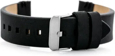 Zdjęcie produktu dla Pasek skórzany do zegarka W110 - czarny - 22mm