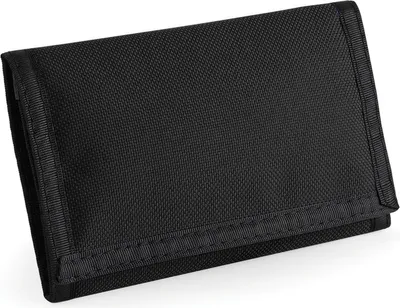 Obrázok produktu pre Kompaktná čierna peňaženka - 13 x 8 cm - praktická so suchým zipsom